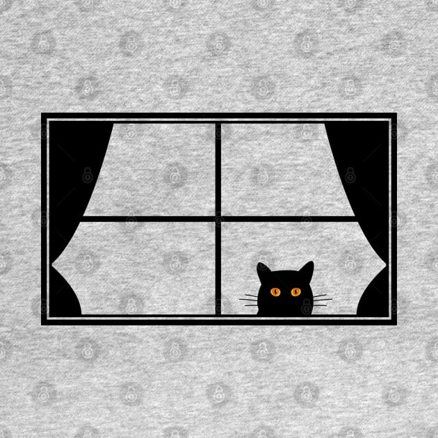 Cat at the window by KneppDesigns